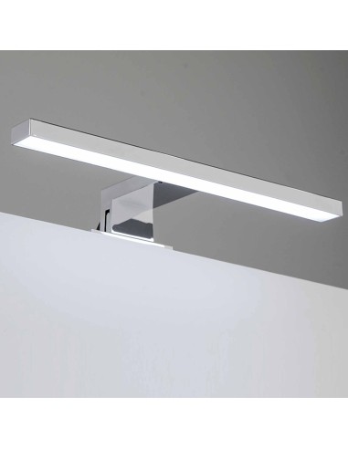 Aplique de baño LED Baho ABS 30 cm cromado luz fría