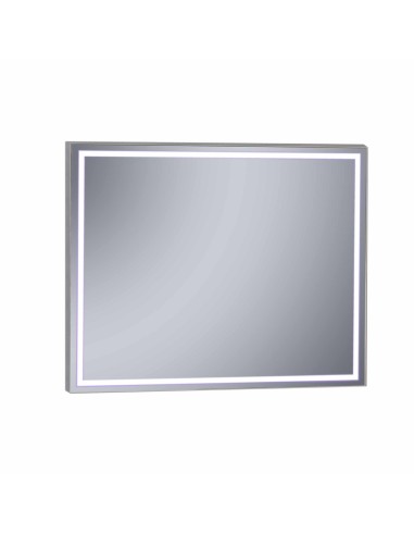 Espejo Baho Brille 100x80 Negro con luz led